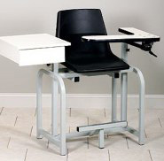 6022 Clinton Extra Tall Blood Draw Chair with drawer